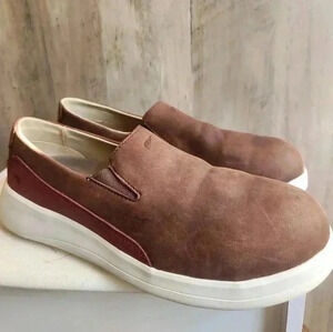 Red Wing Brown Leather Safety Slip On Steel Toe Shoes Size 8.5 Women's